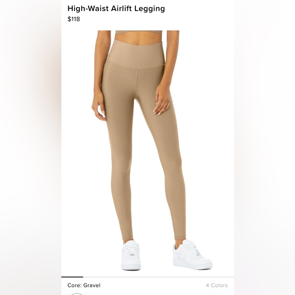 Alo high waist airlift leggings gravel